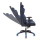 Кресло игровое Бюрократ CH-772N/BL+BLUE экокожа черный/синий