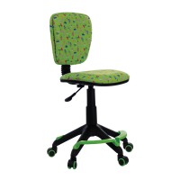 Кресло детское Бюрократ CH-204-F/CACTUS-GN ткань зеленый Кактусы