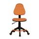Кресло детское Бюрократ KD-4-F/GIRAFFE ткань оранжевый Жираф