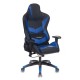Кресло игровое Бюрократ CH-773N/BL+BLUE экокожа черный/синий