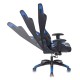 Кресло игровое Бюрократ CH-773N/BL+BLUE экокожа черный/синий