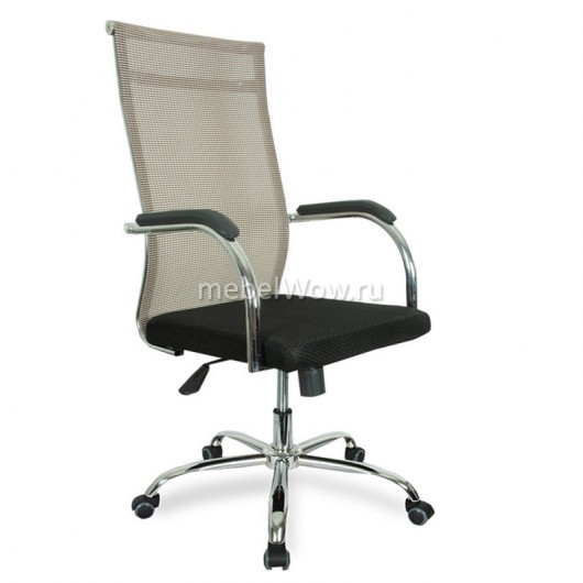 Кресло руководителя College CLG-623-A Beige сетка/ткань черный