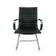 Кресло посетителя College CLG-621-C Black экокожа черный