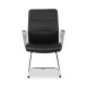 Кресло посетителя College HLC-2415L-3/Black экокожа черный