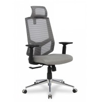 Кресло оператора College HLC-1500HLX/Grey сетка/ткань серый