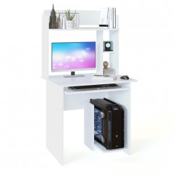 Компьютерный стол Сокол КСТ-21.1 + КН-01 белый
