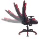 Кресло игровое Бюрократ CH-778/BL+RED экокожа черный/красный
