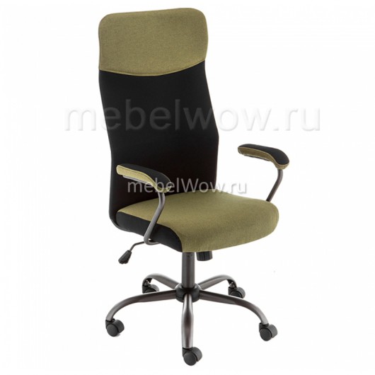 Кресло компьютерное Woodville Aven ткань зеленое/черное