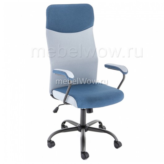 Кресло компьютерное Woodville Aven ткань серое/синее