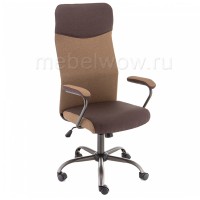 Кресло компьютерное Woodville Aven ткань бежевое/коричневое