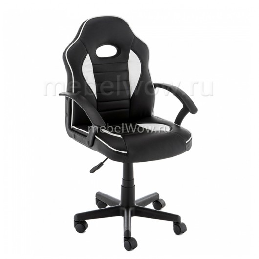 Кресло компьютерное Woodville Danger экокожа белое/черное