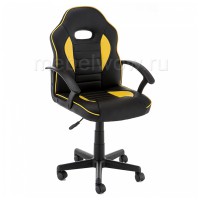 Кресло компьютерное Woodville Danger экокожа желтое/черное