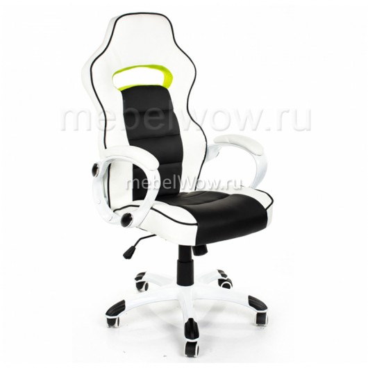 Кресло компьютерное Woodville Lider экокожа белое/черное