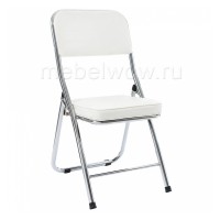 Стул раскладной Woodville Chair хром/белый
