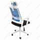 Кресло компьютерное Woodville Dreamer сетка/ткань голубое/черное