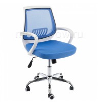 Кресло компьютерное Woodville Ergoplus сетка/ткань голубое