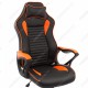 Кресло компьютерное Woodville Leon экокожа оранжевое/черное