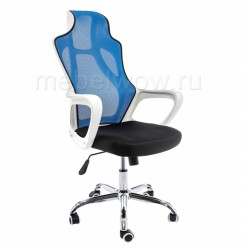 Кресло компьютерное Woodville Local сетка/ткань голубое/черное