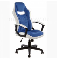 Кресло компьютерное Woodville Gamer экокожа белое/синее
