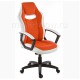 Кресло компьютерное Woodville Gamer экокожа белое/оранжевое