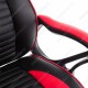 Кресло компьютерное Woodville Leon экокожа красное/черное