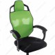 Кресло компьютерное Woodville Knight сетка/ткань зеленое/черное