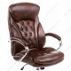 Кресло компьютерное Woodville Rich экокожа коричневое