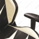 Кресло компьютерное Woodville Racer экокожа бежевое/черное