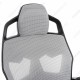 Кресло компьютерное Woodville Knight сетка/ткань серое/черное