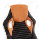 Кресло компьютерное Woodville Roketas экокожа/ткань черное/оранжевое