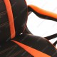 Кресло компьютерное Woodville Monza экокожа оранжевое/черное