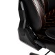 Кресло компьютерное TetChair iChess экокожа черный/коричневый