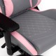 Кресло компьютерное TetChair iPinky экокожа серый/розовый