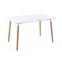 Стол обеденный Woodville Table 120 бук/белый