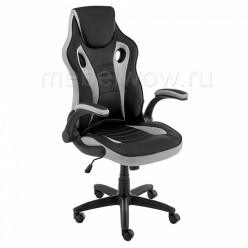 Кресло компьютерное Woodville Cobr экокожа/ткань черное/серое