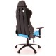 Кресло игровое Everprof Lotus S5 экокожа черный/голубой