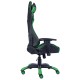 Кресло игровое Everprof Lotus S9 экокожа черный/зеленый