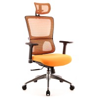 Кресло руководителя Everprof Everest S сетка/ткань оранжевый