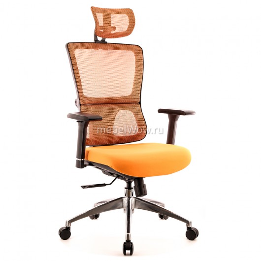 Кресло руководителя Everprof Everest S сетка/ткань оранжевый