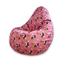 Кресло-мешок DreamBag 2XL велюр Микки Маус розовый
