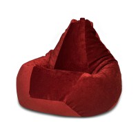 Кресло-мешок DreamBag 2XL микровельвет бордовый
