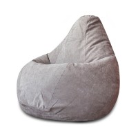 Кресло-мешок DreamBag 2XL микровельвет серый