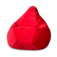 Кресло-мешок DreamBag 2XL микровельвет красный