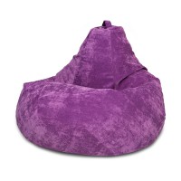 Кресло-мешок DreamBag 3XL микровельвет фиолетовый