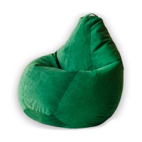 Кресло-мешок DreamBag 3XL микровельвет зеленый