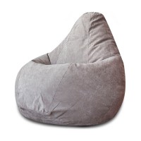 Кресло-мешок DreamBag 3XL микровельвет серый