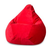 Кресло-мешок DreamBag 3XL микровельвет красный
