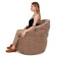 Кресло-мешок DreamBag Пенек велюр Австралия бежевый