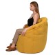 Кресло-мешок DreamBag Пенек велюр Австралия желтый