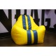 Кресло-мешок DreamBag Спорт экокожа желтый